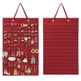 Maxbell Wall Hanging Earring Organizer Storage Holder Collection Home Decoration Red