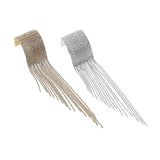 Maxbell Long Tassel Rhinestone Bracelet Women Bridal Gift for Wedding Daily Wear Gold