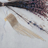 Maxbell Long Tassel Rhinestone Bracelet Women Bridal Gift for Wedding Daily Wear Gold