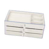 Maxbell Jewelry Organizer Box Multifunctional Showcase for Watches Bracelets Girls