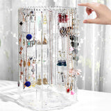 Maxbell Jewelry Organizer 168 Hole 168 Groove Earring Holder for Earring Necklace