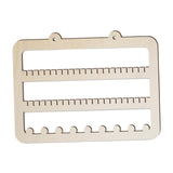 Maxbell Wall Mounted Earring Storage Organizer Wood, Decorative Photo Prop Durable