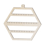 Maxbell Earring Display Stand Hexagonal Shaped Hanging for Ear Stud Necklaces Store