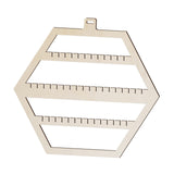 Maxbell Earring Display Stand Hexagonal Shaped Hanging for Ear Stud Necklaces Store
