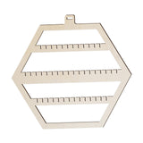 Maxbell Earring Display Stand Hexagonal Shaped Hanging for Ear Stud Necklaces Store