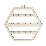 Maxbell Earring Display Stand Hexagonal Shaped Hanging for Ear Stud Necklaces Store