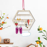 Maxbell Earring Display Stand Hexagonal Shaped Hanging for Ear Stud Necklaces Store