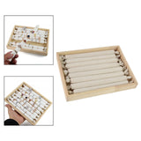 Maxbell Ring Tray Earrings Tray Jewelry Accessories for Jewelry Showcase Home Women Beige