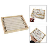 Maxbell Ring Tray Earrings Tray Jewelry Accessories for Jewelry Showcase Home Women Beige