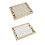 Maxbell Ring Tray Earrings Tray Jewelry Accessories for Jewelry Showcase Home Women Beige