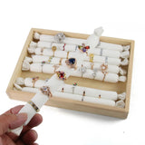 Maxbell Ring Tray Earrings Tray Jewelry Accessories for Jewelry Showcase Home Women Beige