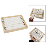 Maxbell Ring Tray Earrings Tray Jewelry Accessories for Jewelry Showcase Home Women White