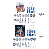 Maxbell Christmas Bracelets Beaded Bracelet for Party Favors Holiday Style A