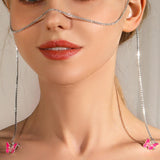 Maxbell Face Chain Dainty Butterfly Pendant Trendy for Belly Dancer Bridal Cosplay