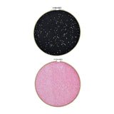 Maxbell Round Brooch Pin Organizer Delicate Glittering for Lapels Badges Earrings Black