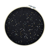 Maxbell Round Brooch Pin Organizer Delicate Glittering for Lapels Badges Earrings Black