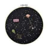 Maxbell Round Brooch Pin Organizer Delicate Glittering for Lapels Badges Earrings Black