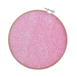 Maxbell Round Brooch Pin Organizer Delicate Glittering for Lapels Badges Earrings Pink