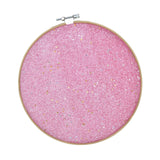 Maxbell Round Brooch Pin Organizer Delicate Glittering for Lapels Badges Earrings Pink