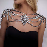 Maxbell Shoulder Chain Necklace Dress Accessories for Evening Party Summer Beach
