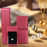 Maxbell Jewelry Box Pendant Necklace Box Bracelet Rings Case Set Red