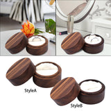 Maxbell Wood Wedding Ring Box Keepsake Round Multiuse for Commitment Wedding Decor Style A
