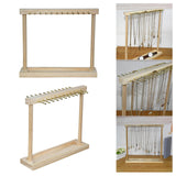 Maxbell Jewelry Organizer Display Stand Wooden for Watches Earrings Storage Rack 12 Hangers