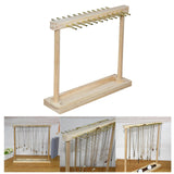 Maxbell Jewelry Organizer Display Stand Wooden for Watches Earrings Storage Rack 24 Hangers