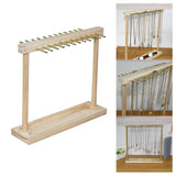 Maxbell Jewelry Organizer Display Stand Wooden for Watches Earrings Storage Rack 24 Hangers