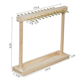 Maxbell Jewelry Organizer Display Stand Wooden for Watches Earrings Storage Rack 24 Hangers