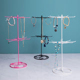 Maxbell Jewelry Display Stand Hanging 2 Layer for Necklace Earrings Studs Jewelry