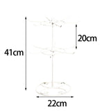 Maxbell Jewelry Display Stand Hanging 2 Layer for Necklace Earrings Studs Jewelry