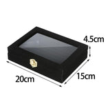 Maxbell Rings Display Tray Box Gifts for Home Jewelry Show Store Display Black