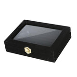 Maxbell Rings Display Tray Box Gifts for Home Jewelry Show Store Display Black