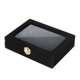 Maxbell Rings Display Tray Box Gifts for Home Jewelry Show Store Display Black