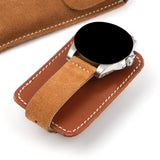 Maxbell Watch Pouch Collect Boxes Soft for Watches Bracelet Jewelry Accessory Brown