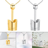 Maxbell Cremation Urn Necklace Exquisite Keepsake Bereavement Gift for Perfume Ashes Silver
