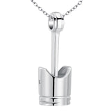 Maxbell Cremation Urn Necklace Exquisite Keepsake Bereavement Gift for Perfume Ashes Silver
