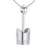 Maxbell Cremation Urn Necklace Exquisite Keepsake Bereavement Gift for Perfume Ashes Silver