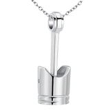 Maxbell Cremation Urn Necklace Exquisite Keepsake Bereavement Gift for Perfume Ashes Silver