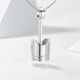 Maxbell Cremation Urn Necklace Exquisite Keepsake Bereavement Gift for Perfume Ashes Silver