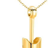 Maxbell Cremation Urn Necklace Exquisite Keepsake Bereavement Gift for Perfume Ashes Golden