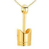 Maxbell Cremation Urn Necklace Exquisite Keepsake Bereavement Gift for Perfume Ashes Golden