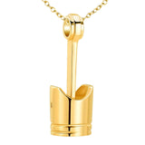 Maxbell Cremation Urn Necklace Exquisite Keepsake Bereavement Gift for Perfume Ashes Golden