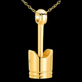 Maxbell Cremation Urn Necklace Exquisite Keepsake Bereavement Gift for Perfume Ashes Golden