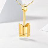 Maxbell Cremation Urn Necklace Exquisite Keepsake Bereavement Gift for Perfume Ashes Golden
