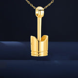 Maxbell Cremation Urn Necklace Exquisite Keepsake Bereavement Gift for Perfume Ashes Golden
