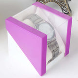 Maxbell 6 Pieces Watch Storage Box Transparent Protective for Travel Birthday
