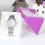 Maxbell 6 Pieces Watch Storage Box Transparent Protective for Travel Birthday