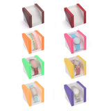 Maxbell 6 Pieces Watch Storage Box Transparent Protective for Travel Birthday